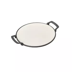 Pizza stone Enders Colsman SWITCH GRID — cast iron/stone, 31.5 cm diameter, white