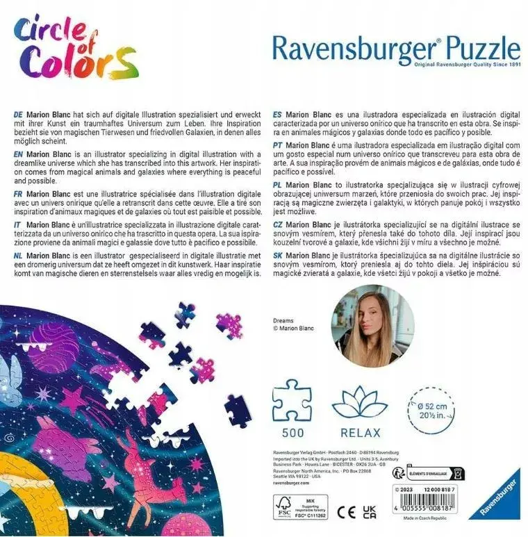 Puzle Ravensburger Circle of Colors 500 gab. Photo 2