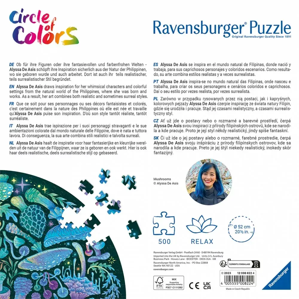 Ravensburger Circle of Colors 500 gab. puzlis Photo 3