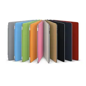 Tablet smart cover Apple for iPad 2 / iPad 3, magnetic foldable protective cover, pink