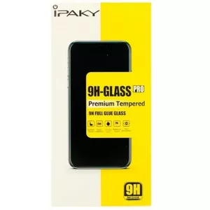 iPaky glass case for Samsung Redmi Note 7 — black, tempered glass back, protective bumper