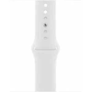 Universāls silikona maciņš Just Must JM LIQUID SILICONE priekš Apple Watch siksniņas 38/40/4 — balts