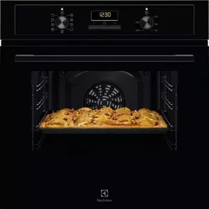 Built-in electric oven Electrolux EOD3H50BK — 65 L, 2750 W, LED display, AquaClean, convection, grill, steam