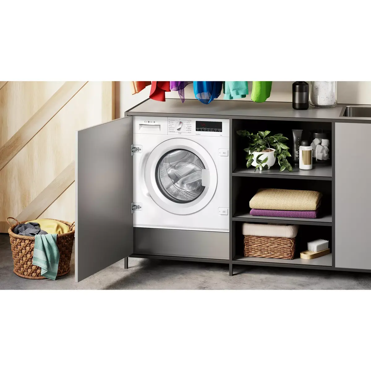 Iebūvējamā veļas mašīna Bosch Serie 8 WIW28542EU Photo 6