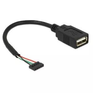 USB Cable DeLOCK 84831 USB 2.0 0.15 m Black