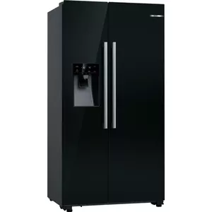 Side-by-side refrigerator Bosch Serie 6 KAD93ABEP, 562 L total, fridge 371 L, freezer 191 L, NoFrost, ice maker, black