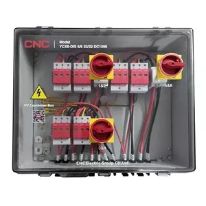 PV sadales kaste CNC NV822324 DC 6 ieeja-6 izeja IP66