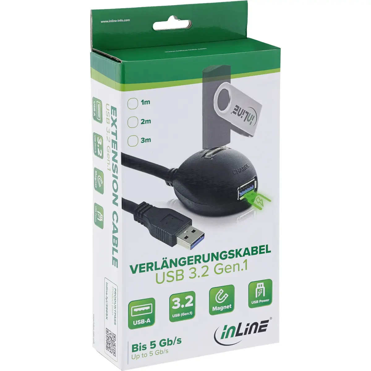 Кабель InLine USB 3.2 Gen 1 с подставкой 1м Photo 4