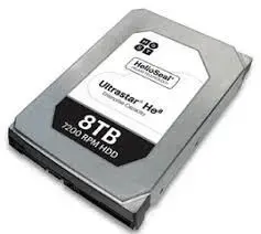 3.5" SAS 12 Gb/s cietais disks Western Digital 8 TB 7200 apgr./min HUH728080AL5204-RFB