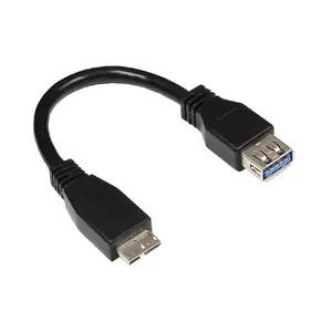 USB kabelis Alcasa 2711-OTG Micro-USB B uz USB A 0.1m melns