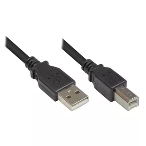 USB cable Alcasa 2510-05OFS USB 2.0 0.5 m Black