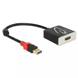 Video kabeļa adapteris DeLOCK 62736 USB Type-A uz HDMI 0.2 m Melns
