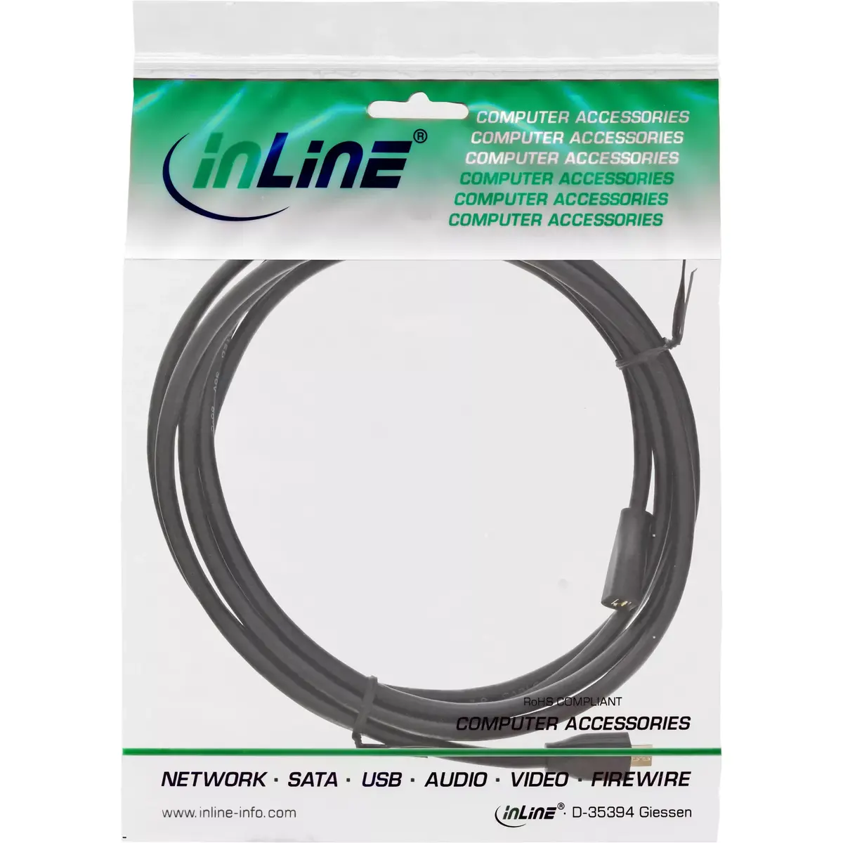 Удлинитель Micro-USB 2.0 InLine 32730P Photo 2