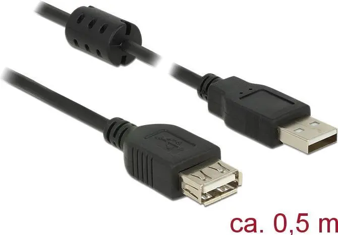 USB kabelis DeLOCK 0.5m 2xUSB