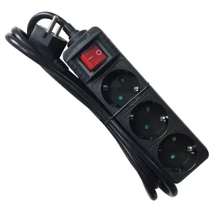 Удлинитель M-Cab POW0029 1.5м 3 розетки черный