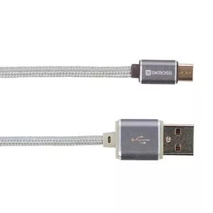 USB kabelis Skross 2.700240 1m USB A Micro-USB A balts