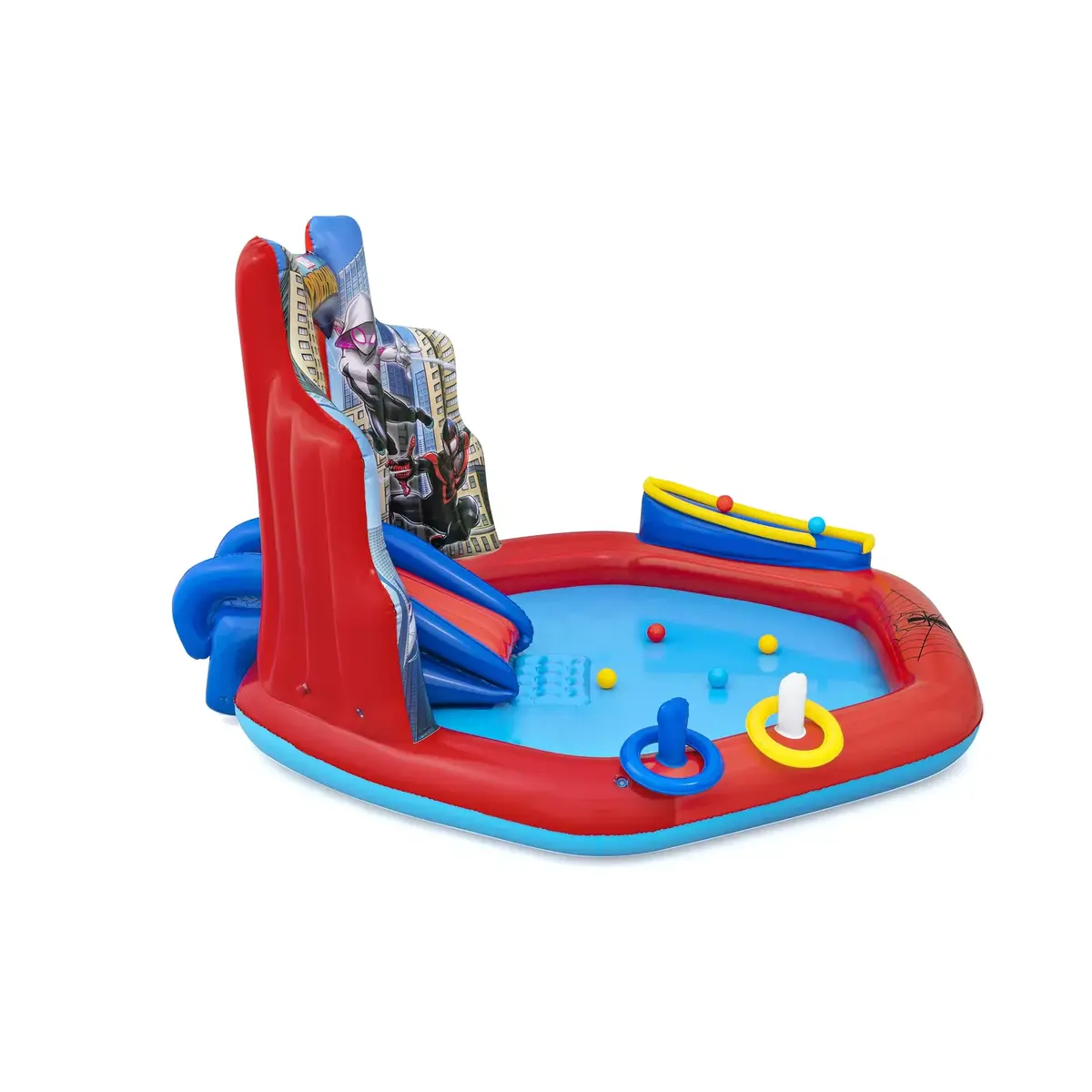 Bestway Spider-Man Uzpūšamais rotaļu centrs 2,11×2,06×1,27 m Photo 9