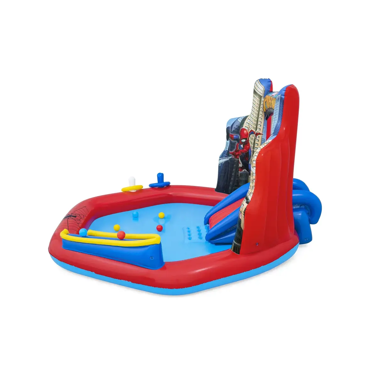 Bestway Spider-Man Uzpūšamais rotaļu centrs 2,11×2,06×1,27 m Photo 10