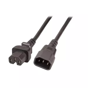 Power cable EFB Elektronik EK585.3V2 Black 3 m C14 C15
