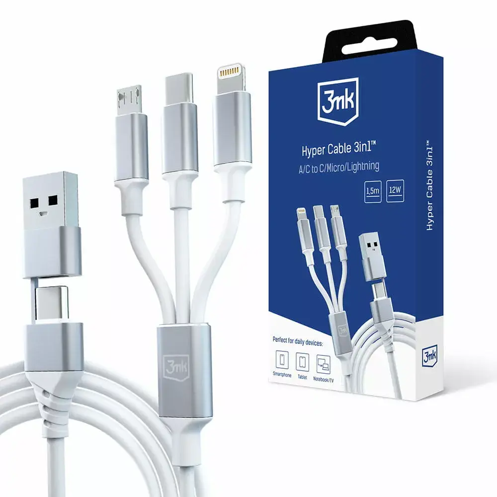 3in1 USB cable 3MK Hyper Cable Photo 10