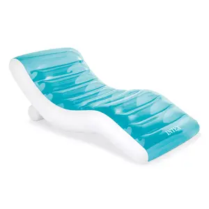 Air mattress Single Intex 56874EU — vinyl single mattress, Blue/White, 990×1910 mm