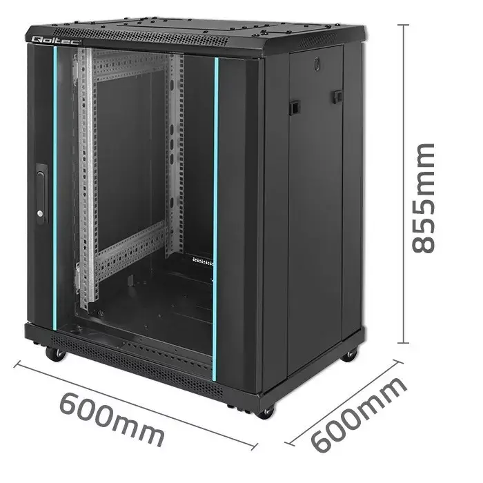 Riepu skapītis QOLTEC 54518 19" 15U Photo 6