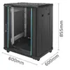 Riepu skapītis QOLTEC 54518 19" 15U Photo 6