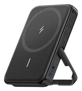 Portable charger Anker 322 MagGo — 5000 mAh, wireless 12 W, black