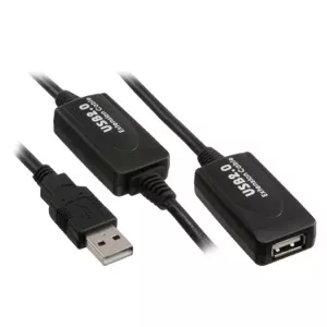 USB кабель Kindermann 5771000115 USB 2.0 15 м Черный