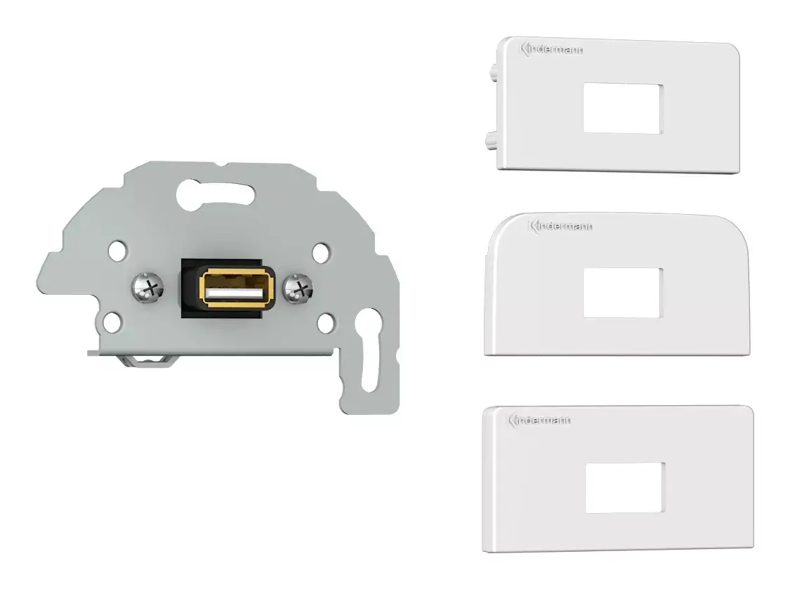 USB Socket Outlet Kindermann 7456000522 Photo 2