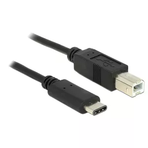 USB Cable DeLOCK 0.5m USB2.0-C/USB2.0-B Black