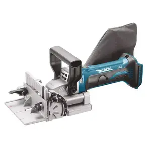 Ручной электрорубанок Makita DPJ180Z — 18 Вт аккумуляторный, 6500 об/мин, глубина строгания 2 см, ширина 139 мм