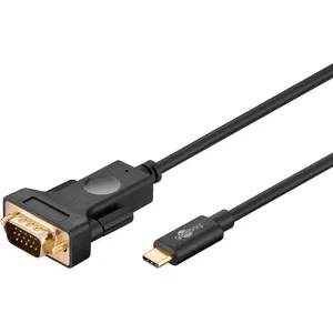 Goobay 79293 video cable adapter 1.8 m VGA (D-Sub) USB Type-C Black