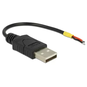 USB Cable DeLOCK 85250 USB 2.0 0.1m Black