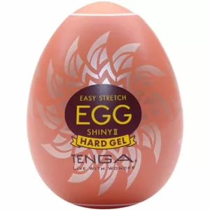 Masturbators TENGA Egg Shiny II — vienreizlietojams TPE uzgalis olveida korpusā, kopējais garums 7 cm, ar lubrikantu