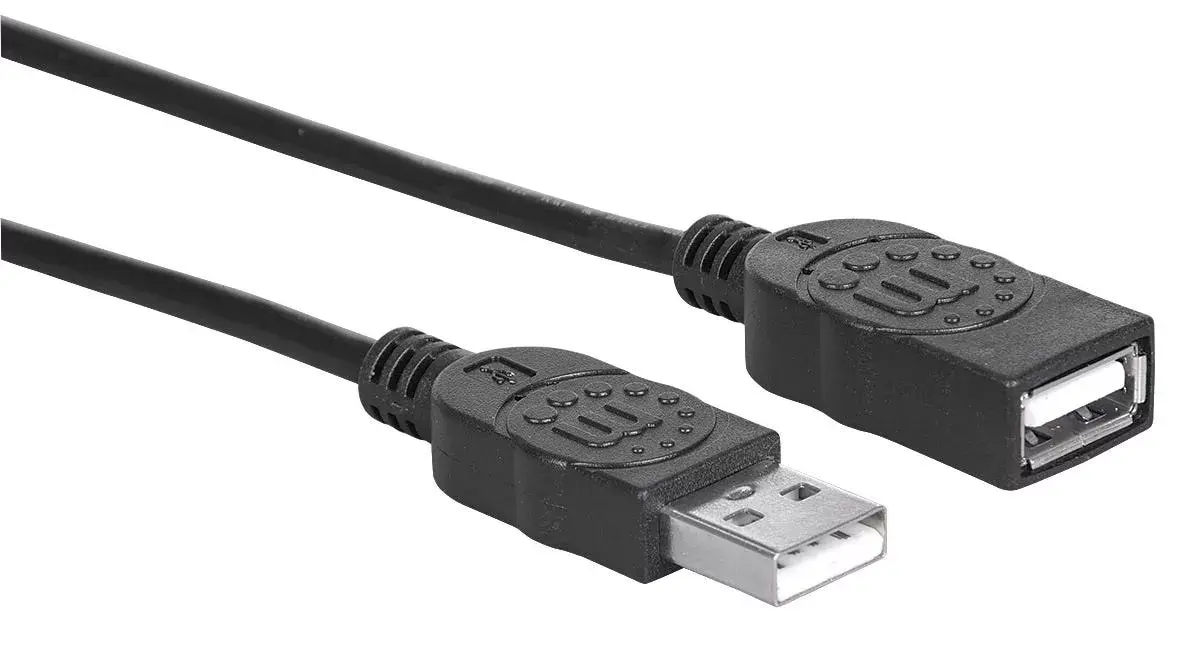 USB-A uz USB-A pagarināšanas kabelis Manhattan USBEXTAA3BK Photo 2