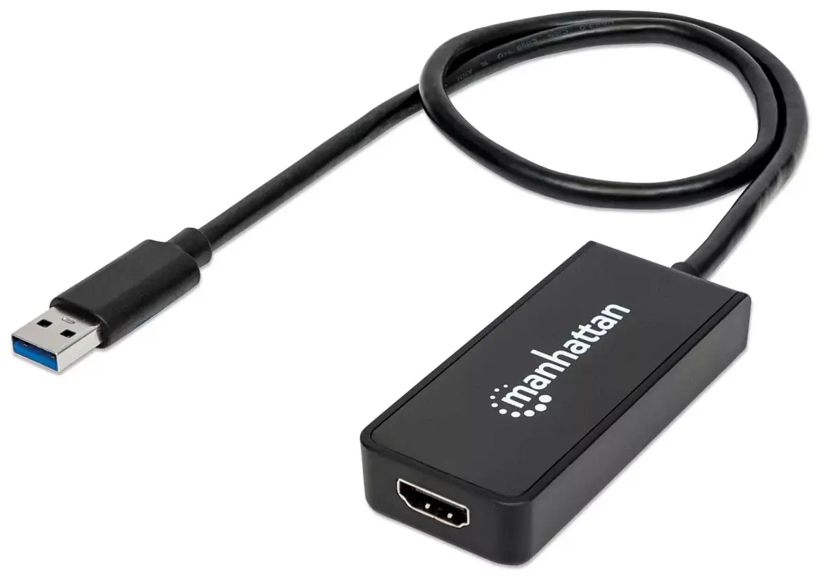 USB-A uz HDMI adaptera kabelis Manhattan 60cm Photo 2