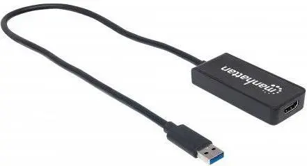 USB-A uz HDMI adaptera kabelis Manhattan 60cm Photo 7