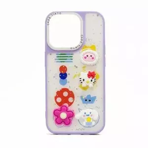 Чехол iLike для iPhone 15 Pro — Cartoon Pink