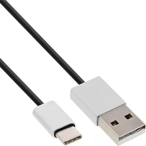 USB 2.0 Кабель InLine 35834 USB-C male USB-A male 1.5m черный/алюминий гибкий