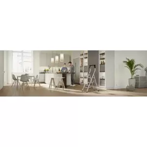 Стремянка Hailo K75 ComfortLine 4343-300, 3 ступени, алюминиевая