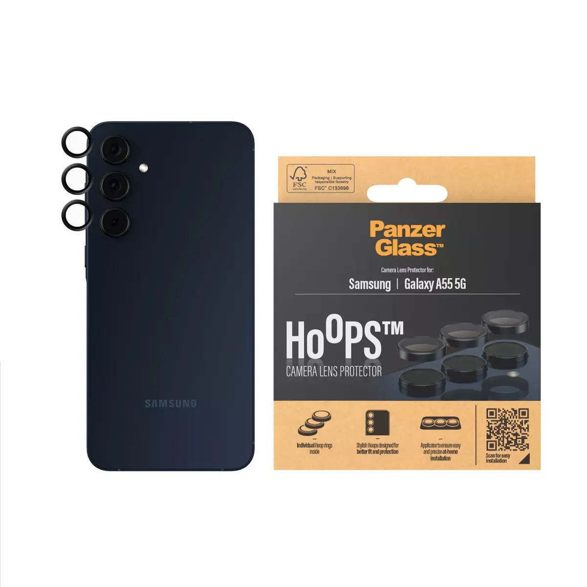 Защитное стекло для камеры Samsung Galaxy A55 5G Photo 2