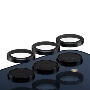 Camera Lens Protector PanzerGlass Hoops for Samsung Galaxy A35 5G, tempered glass, black frame
