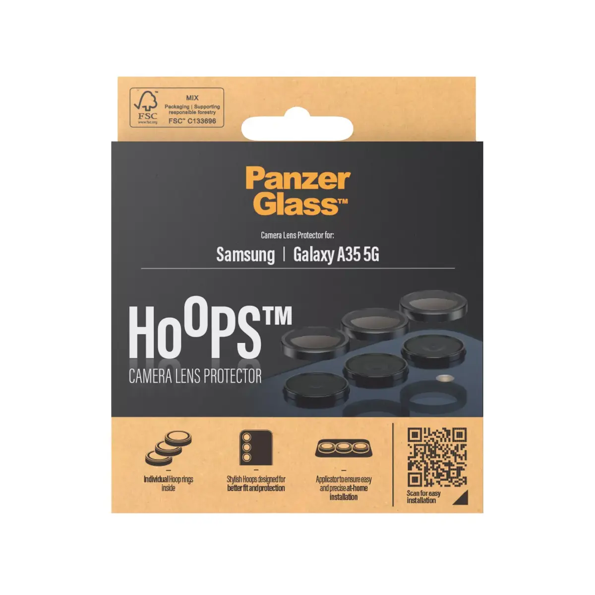 PanzerGlass Hoops Camera Lens Protector for Galaxy A35 5G Photo 3