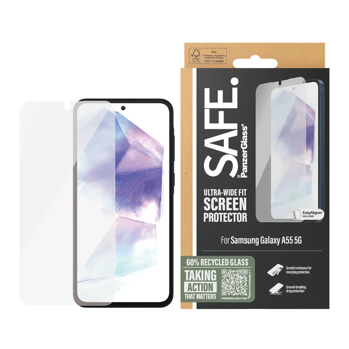 PanzerGlass ekrāna aizsargs Samsung Galaxy A55 5G Photo 2