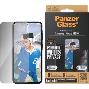 Защитное стекло с приватностью PanzerGlass Ultra-Wide для Sam A35 с Easy Aligner