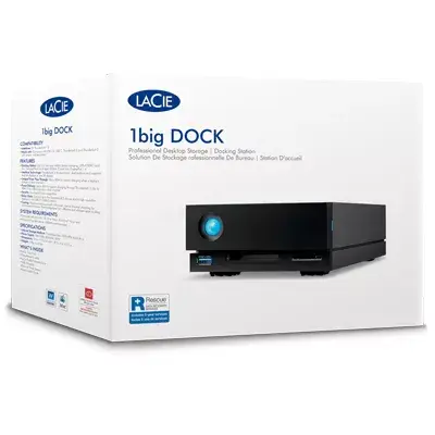 Cietais disks LaCie 24TB 1big Dock Photo 2