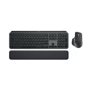 Logitech MX Keys S Комплект Клавиатура Мышь Офис RF Беспроводная Bluetooth AZERTY Бельгийская Графит