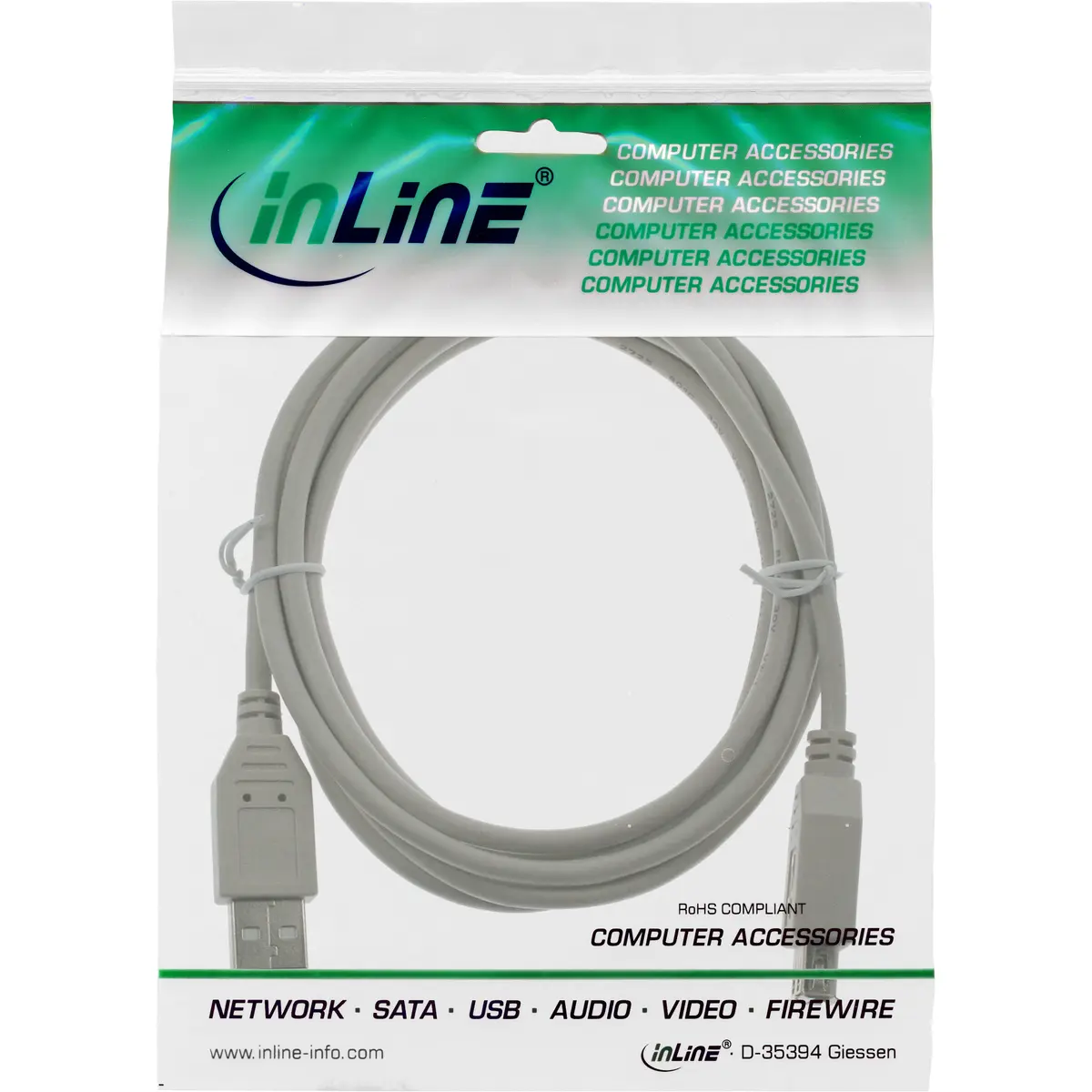 Кабель-удлинитель InLine USB 2.0 Type A 0.5м Photo 3