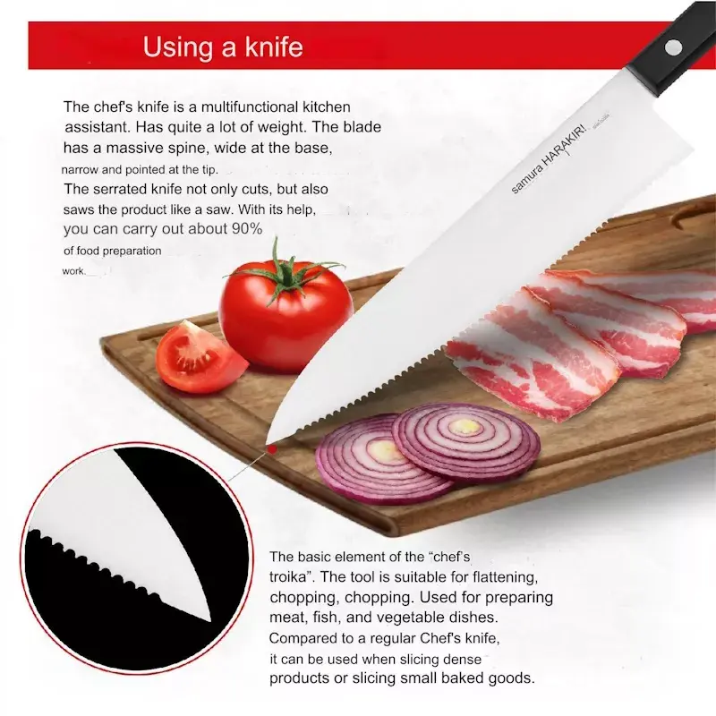 Samura Harakiri SHR-0086B Chef's Knife Photo 9